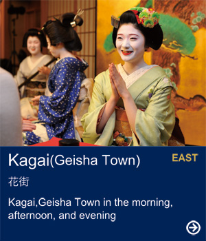 Kagai(Geisha Town)｜Kagai,Geisha Town in the morning, afternoon, and evening