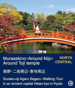 Murasakino・Around Nijo・Around Toji temple｜Suzaku-oji Agaru Sagaru -Walking Tour in an ancient capital Heian-kyo in Kyoto