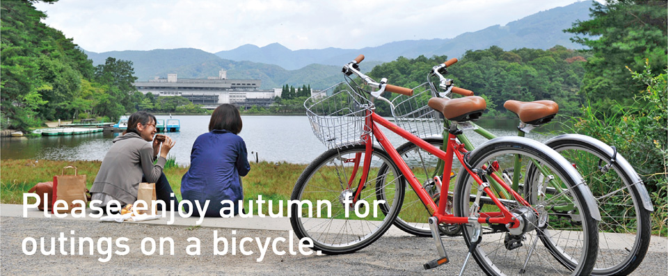 Please enjoy autumn for outings on a bicycle.