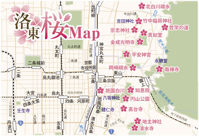 洛東桜マップ